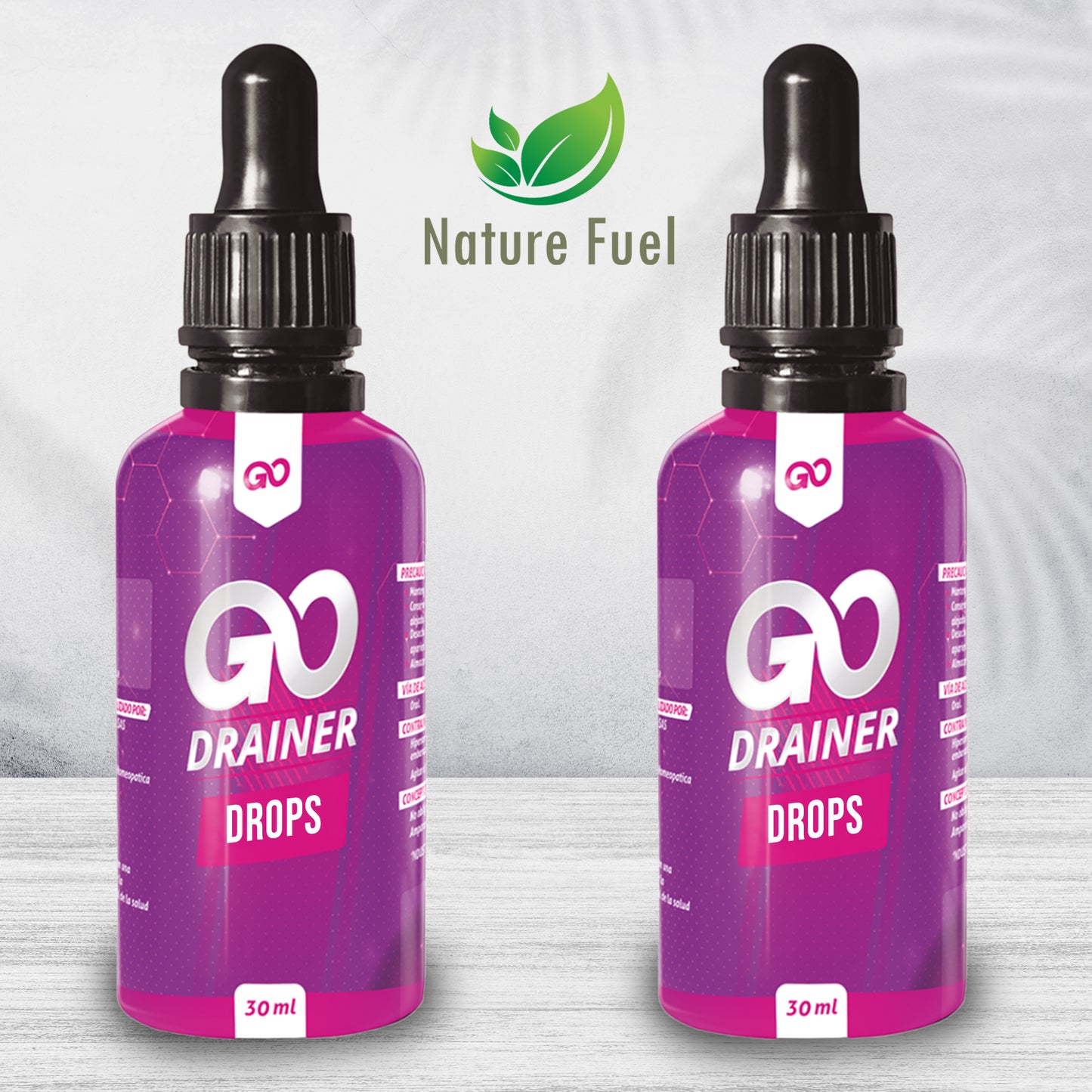 Go Drainer Natural Drops | 30ml Flower Extract Dietary Supplement