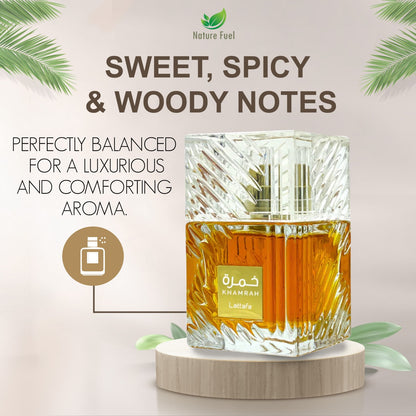 Khamrah by Lattafa | Men’s Eau de Parfum 100ml – Sweet, Spicy & Woody