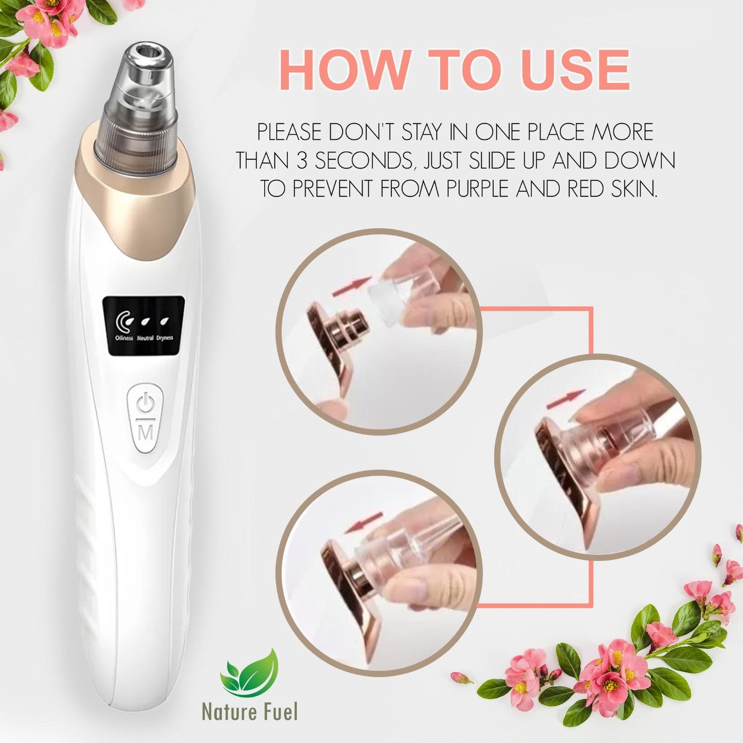 Blackhead Remover Vacuum | 5 Suction Levels, USB Rechargeable