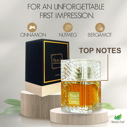 Khamrah by Lattafa | Men’s Eau de Parfum 100ml – Sweet, Spicy & Woody