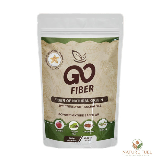 Go Fiber Natural Fiber Supplement | Vanilla Flavor for Digestive Health