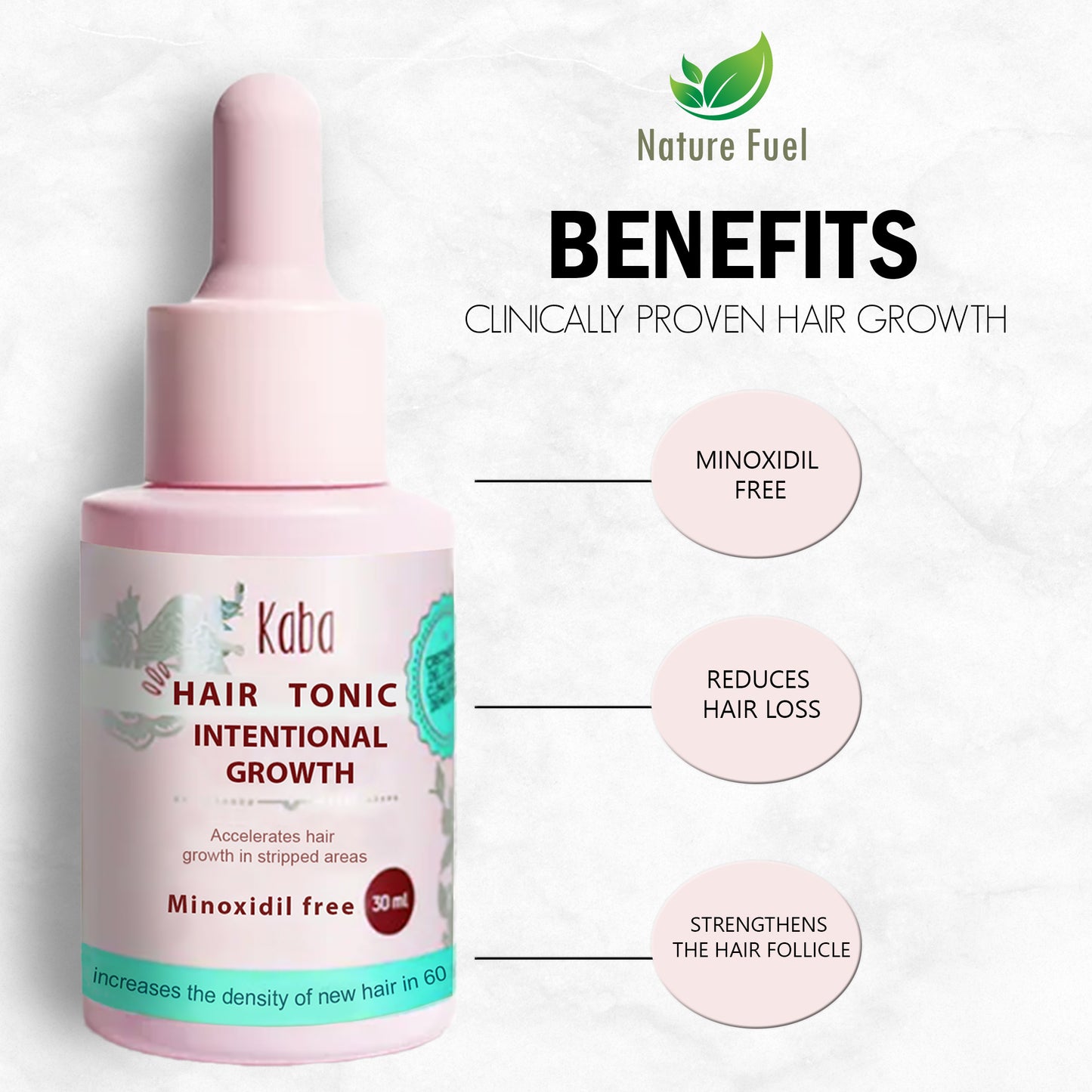 KABA Intensive Growth Hair Tonic | Natural Hair Growth & Anti-Hair Loss Treatment