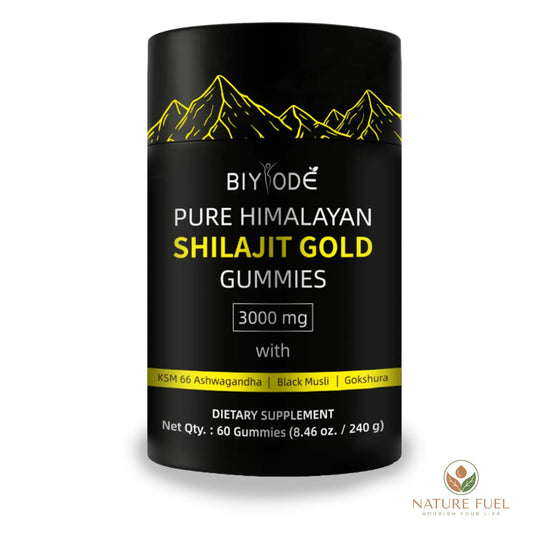 Pure Himalayan Shilajit Gummies | 60 Ct Natural Vitality Supplement