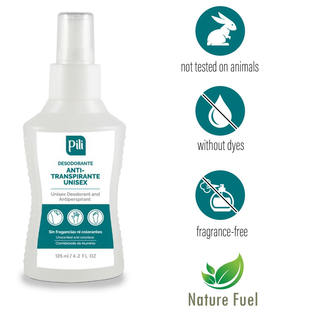 Pili Antiperspirant Deodorant | Sweat Control for Underarms, Hands & Feet