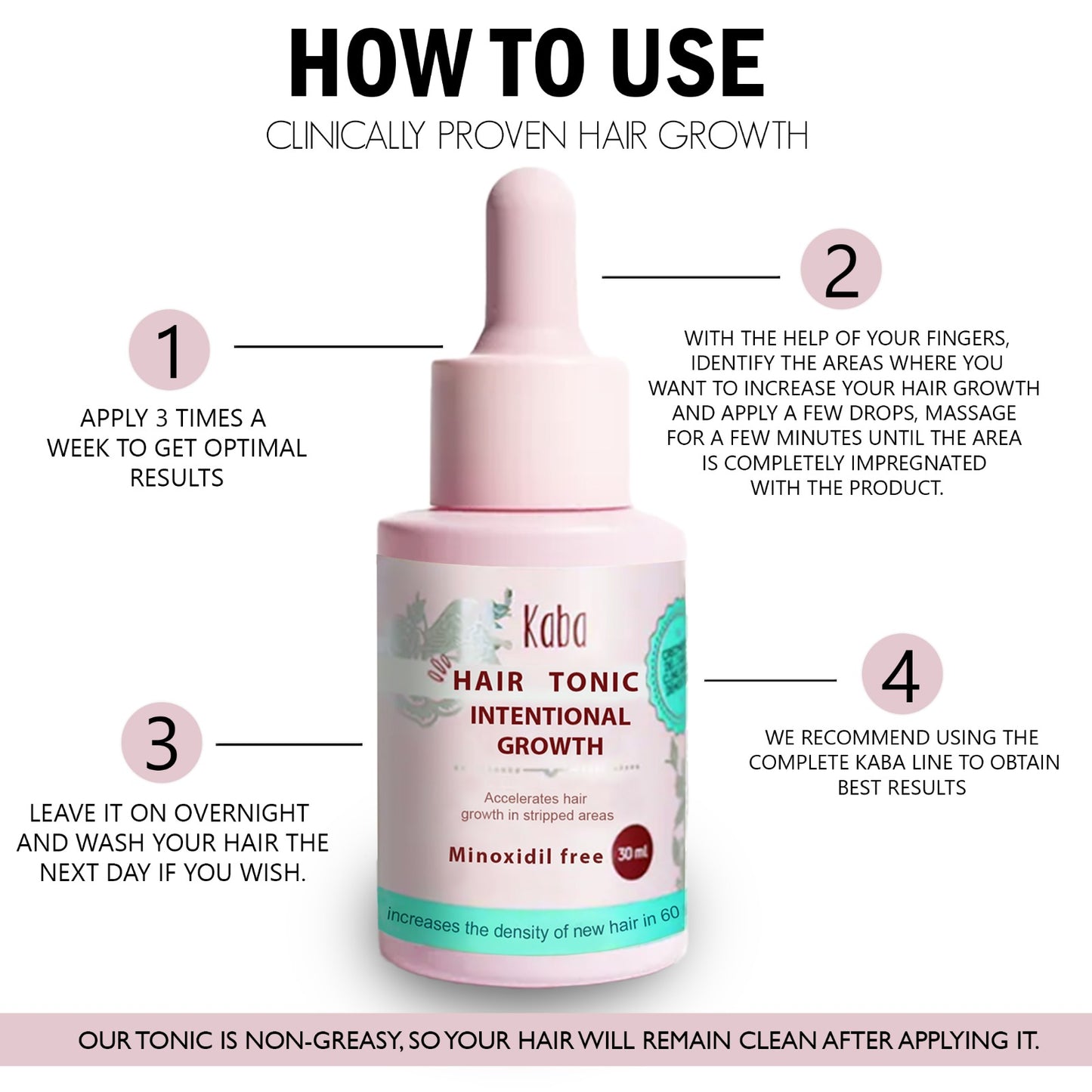 KABA Intensive Growth Hair Tonic | Natural Hair Growth & Anti-Hair Loss Treatment
