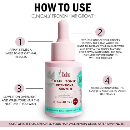 KABA Intensive Growth Hair Tonic | Natural Hair Growth & Anti-Hair Loss Treatment