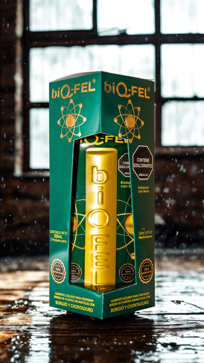 BIQ-FEL Natural Energy Booster – Chontaduro, Borojó & Guaraná – Biqfel Daily Liquid Supporter for Energy, Focus & Vitality