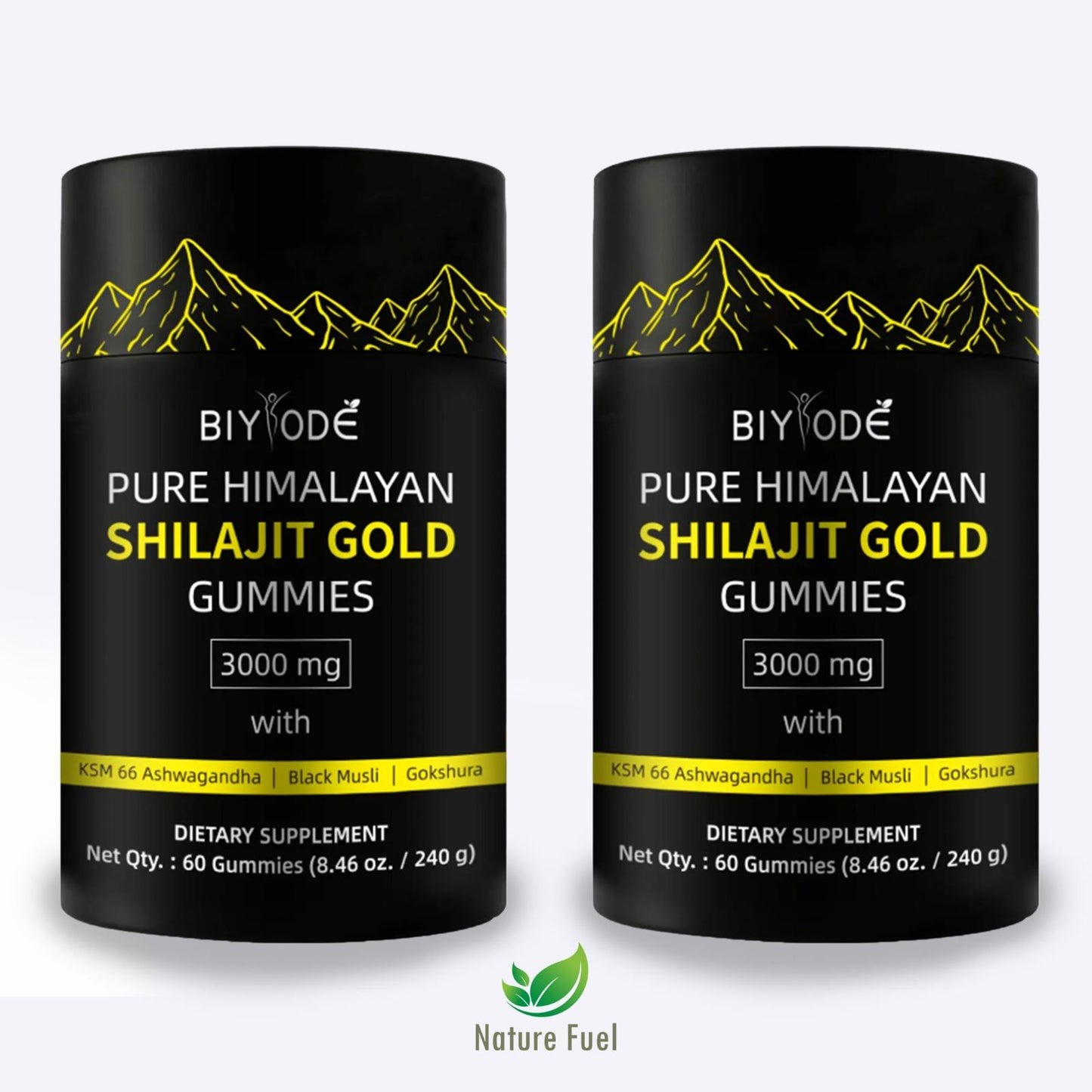 Pure Himalayan Shilajit Gummies | 60 Ct Natural Vitality Supplement