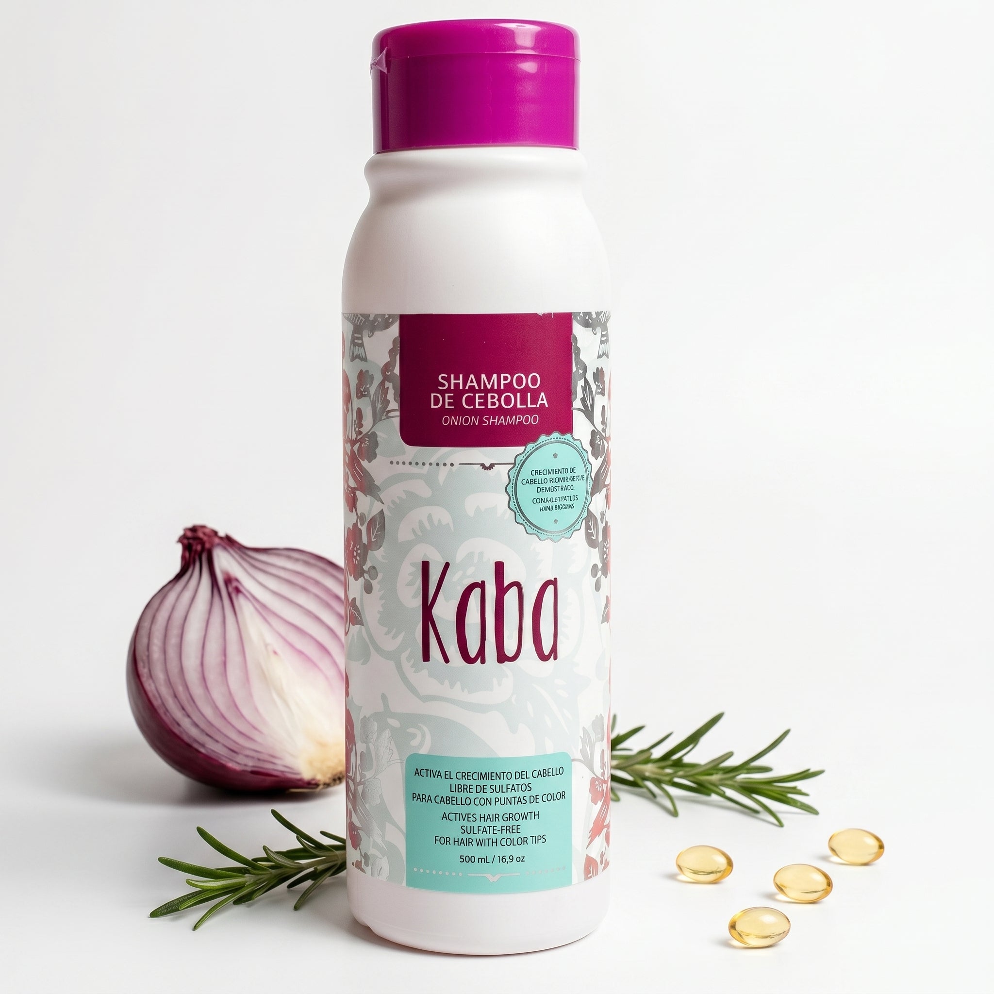 Kaba Shampoo Cebolla
Roja 500ml anticaída sin
sulfatos hecho en
Colombia